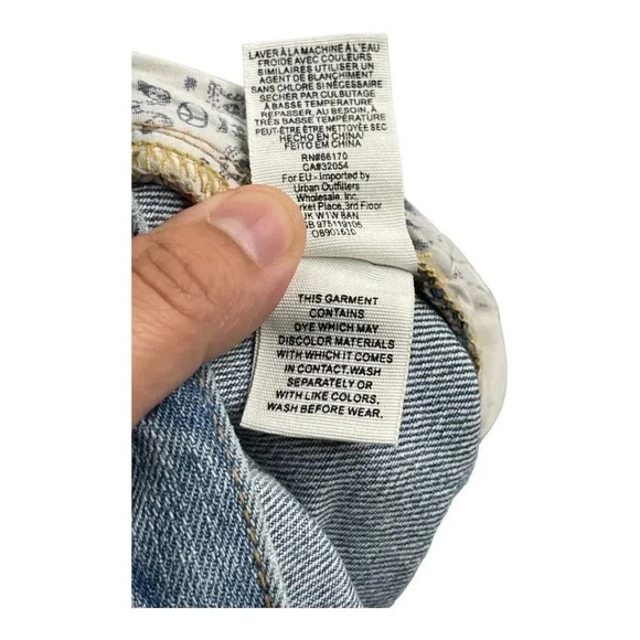 We the Free Blossom Rigid Skinny Jeans High Rise Button Fly Size 31 - Picture 5 of 11